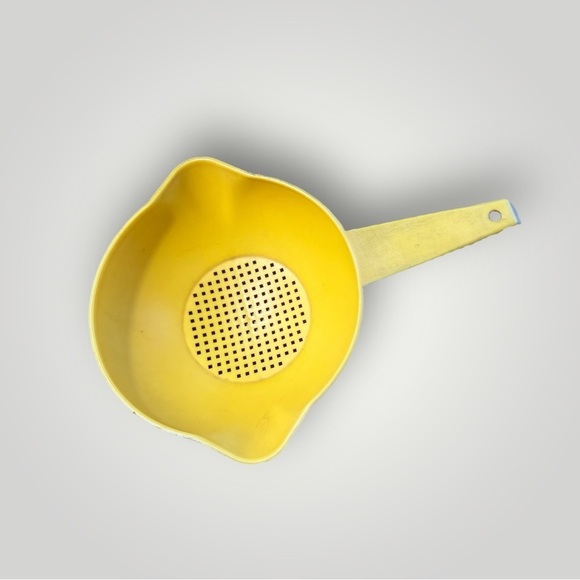 Lot/2 Vintage Yellow Strainers Colanders - Picture 8 of 11